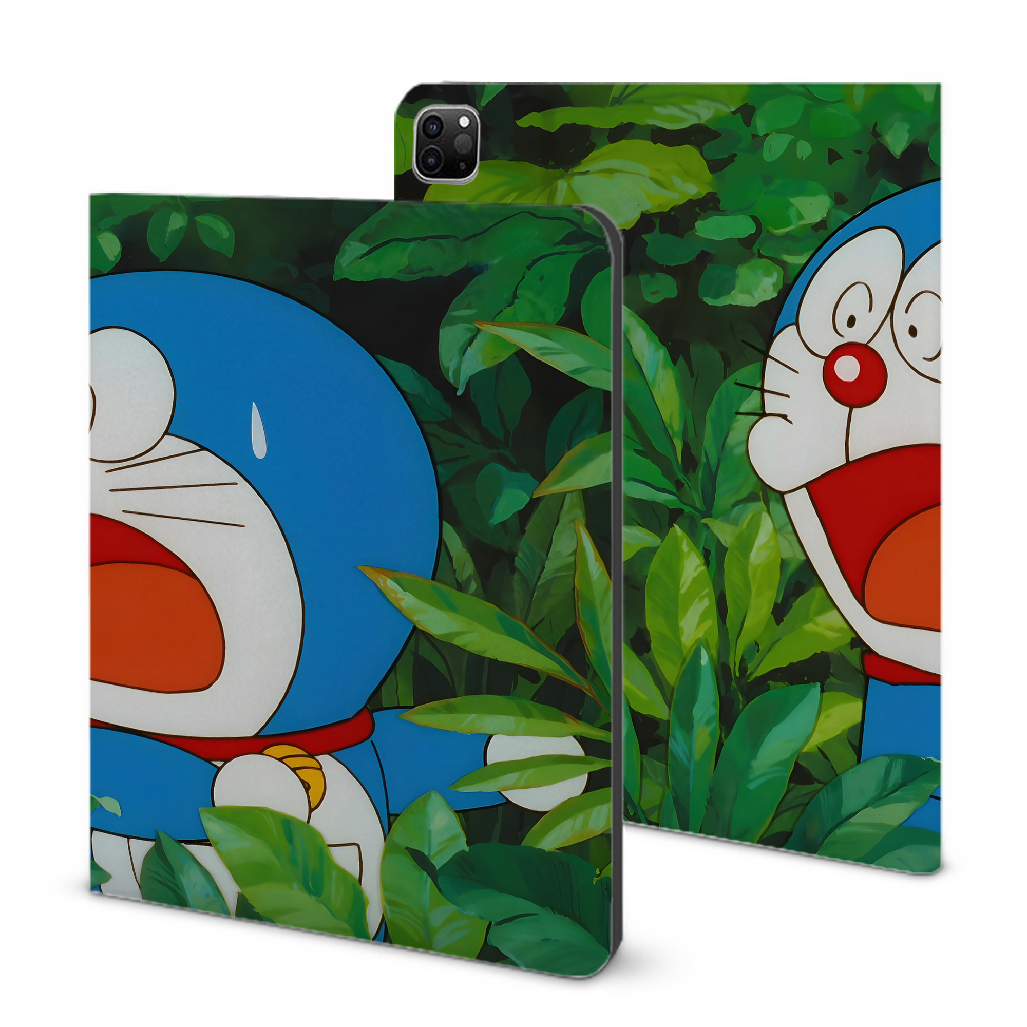 （画像用） ドラえもん Doraemon IPad ケース ブック型 PUレザー TPU 耐衝撃 軽量 薄型 ペン収納なし 全面保護 IPad 各モデル対応
